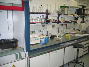 Part of a scientific laboratory at the University of Cologne.