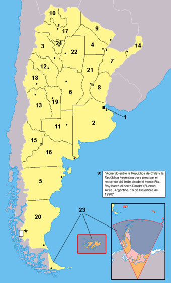 Provinces of Argentina. Argentina claims control of the Falkland Islands (Islas Malvinas) and a slice of Antarctica, both of which it considers a part of its Tierra del Fuego Province (23).