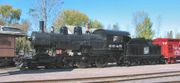 Soo Line #2645, a Brooks 4-6-0 built in 1900, on display in North Freedom, Wisconsin.