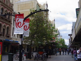 Rundle Mall- Adelaide's main shopping street