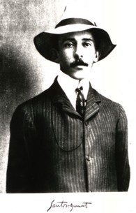 Santos-Dumont in his trademark Panama hat. Image courtesy of the Smithsonian Institution 