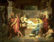 Félix Auvray (1830-1833): Alcibiade with the Courtesans (1833), Museum of Fine Arts of Valenciennes