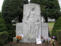 Babe Ruth's headstone in Gate of Heaven Cemetery