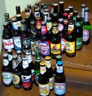 A selection of bottled beers