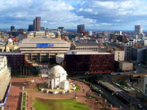 The city from above Centenary Square.