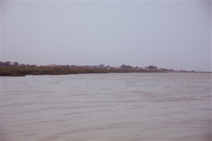 Bissau seen from Rio Gêba