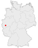 Location of Cologne in Germany