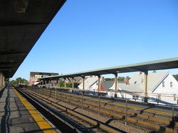 Winchester Center, a Lowell Line station in Winchester, MA.