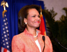 Rice, in a July, 2005 press conference, announces that North Korea has agreed to return to the Six Party Talks