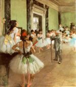 An artifact of "high culture": a painting by Edgar Degas.