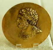 Philip II of Macedon: victory medal (niketerion) struck in Tarsus, 2nd c. BC (Cabinet des Médailles, Paris). Demosthenes saw the King of Macedon as a menace to the autonomy of all Greek cities.