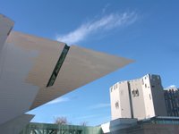 Both wings of the recently expanded Denver Art Museum