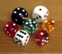 Precision backgammon dice