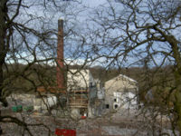 Donside Paper Mill under demolition, February 15 2006