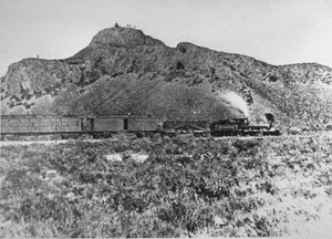 The Jupiter, which carried Leland Stanford (one of the "Big Four" owners of the Central Pacific) and other railway officials to the Golden Spike Ceremony.