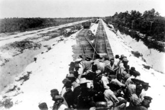 Hundreds of workers on the Florida East Coast Railway's Overseas Extension were lost when a hurricane swept the through the Keys and battered Miami on October 18, 1906.