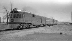 The General Pershing Zephyr in 1939 near Denver, Colorado.