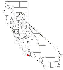 Location of Goleta within California.