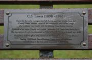 Plaque on a park-bench in Bangor, County Down