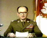 Gen. Wojciech Jaruzelski broadcasts declaration of martial law (December 13, 1981).