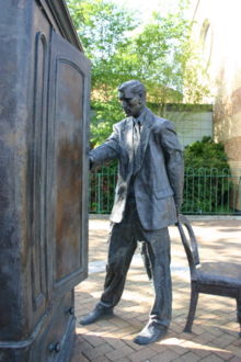 A statue of C.S. Lewis in Belfast, Northern Ireland