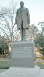 Statue of Ben Tillman, one of the most outspoken advocates of racism to serve in Congress.