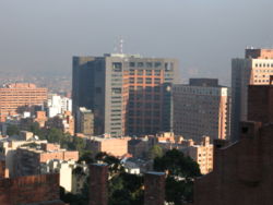 Bogotá's financial district at Chile Avenue