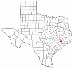 Location in the state of Texas