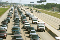 Hurricane Rita evacuation in September 2005