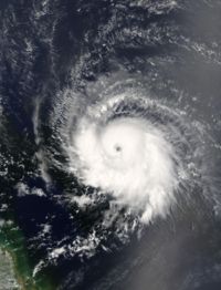 Ivan as a Category 3 hurricane east of the Windwards on September 5, 2004.