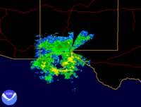 John's moisture over the Southwestern United States.