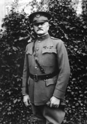 Pershing at General Headquarters in Chaumont, France, October 1918.