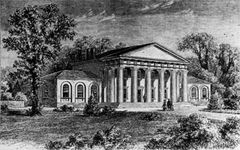 Arlington House from a pre-1861 sketch, published in 1875.