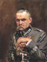 Portrait of Marshal Józef Piłsudski. Painting by Wojciech Kossak, ca. 1928.