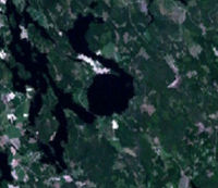 Landsat 7 image of Karikkoselkä.