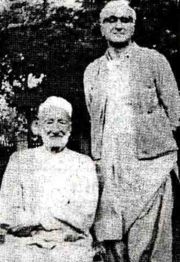 Wali Khan with his father Bacha Khan