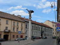 A sculpture of angel - a symbol of tongue-in-cheek Republic at Užupis, Vilnius