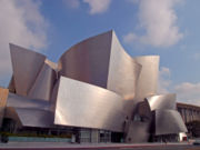 Disney Hall, designed by Frank Gehry.