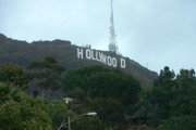 The famous Hollywood sign, a symbol of the city's world famous entertainment culture.