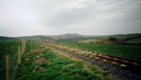 From 700 feet up on Exmoor, looking towards the hilltops, and beyond, the sea...