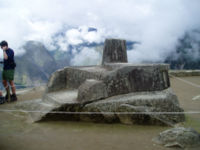 The Intihuatana ("tie the sun") is believed to have been designed as an astronomic clock by the Incas
