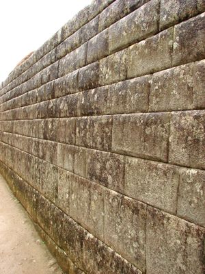 Inca wall at Machu Picchu