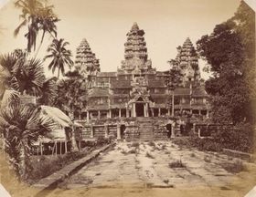 An 1866 photograph of Angkor Wat by Emile Gsell.