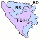 Bosnia & Herzegovina comprises the Federation of Bosnia & Herzegovina (FBiH), the Republika Srpska (RS), and the Brčko District (BD).
