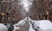 Beacon Hill in the winter.