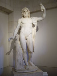 Jupiter, the supreme Roman god of the sky, was the only deity represented in both Capitoline Triads.