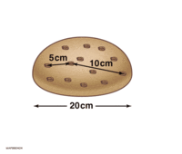 Animation of an expanding raisin bread model. As the bread doubles in size, the distances between raisins also double.