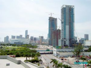 The ever-increasing Miami skyline during its most recent construction boom. - October 2006Photo: Marc Averette