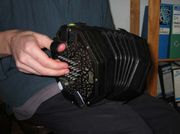 English concertina made by Wheatstone around 1920.