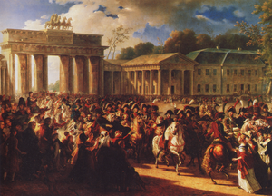 French Army marches through Berlin in 1806.